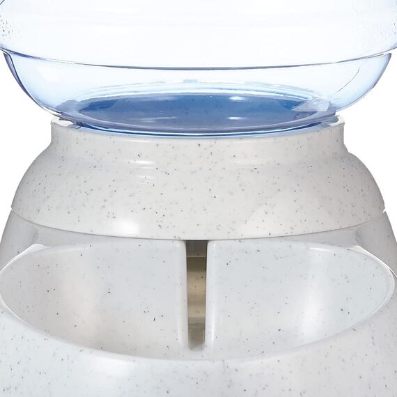 Amazon Basics Futter- und Wasserspender für Haustiere, Tränke, 3.8 liters, Größe S, Transparent, Hunde und Katzen, 1 Einheit