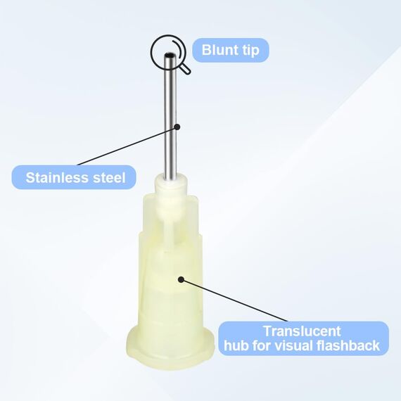 OFFCUP Spritzen-Set mit stumpfer Nadel, Spritze und Kanüle verschiedene Größen:1ml,2ml,5ml,10ml,20ml, Plastiktube Einwegspritzen Kunststoff Spritze für Flüssigkeiten, Hobby, Heimwerk