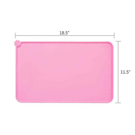 AUDWUD Silikon wasserdicht Hund und Katze Haustier F¨¹tterung Matte,Anti-Rutsch-Tiernapf Matte,Haustier F¨¹tterung Matte
