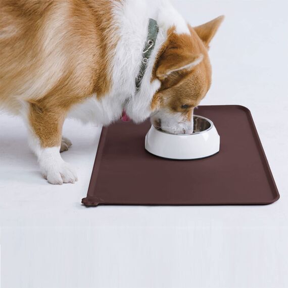 AUDWUD Silikon Wasserdicht Hund und Katze Haustier Fütterung Matte, Anti-Rutsch-Tiernapf