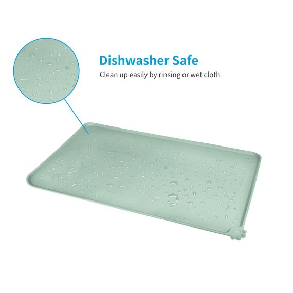 AUDWUD Silikon Wasserdicht Hund und Katze Haustier Fütterung Matte, Anti-Rutsch-Tiernapf