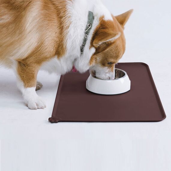 AUDWUD Silikon wasserdicht Hund und Katze Haustier F¨¹tterung Matte,Anti-Rutsch-Tiernapf Matte,Haustier F¨¹tterung Matte