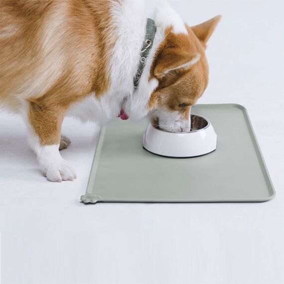 AUDWUD Silikon wasserdicht Hund und Katze Haustier Fütterung Matte,Anti-Rutsch-Tiernapf Matte,Haustier Fütterung Matte