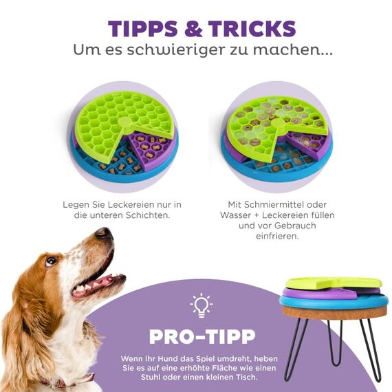 Outward Hound Nina Ottosson Hundespielzeug Intelligenz - Stufe 2 Erfahrene - Leckerli-Spender, Beschäftigung & Intelligenzspielzeug für Hunde & Welpen, bei Langeweile & mentaler Stimulation