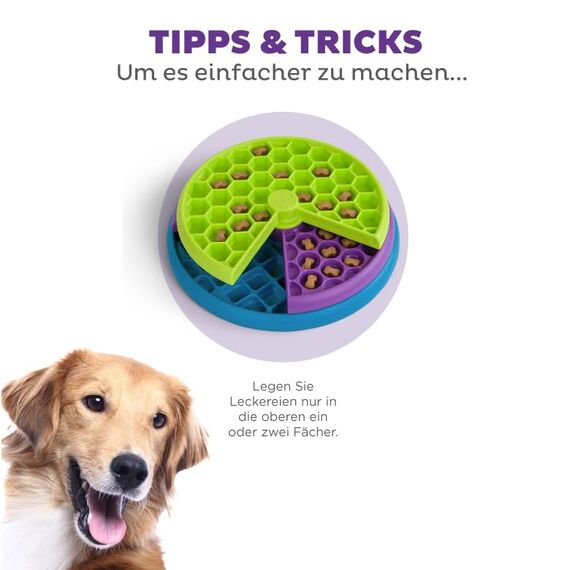 Outward Hound Nina Ottosson Hundespielzeug Intelligenz - Stufe 2 Erfahrene - Leckerli-Spender, Beschäftigung & Intelligenzspielzeug für Hunde & Welpen, bei Langeweile & mentaler Stimulation