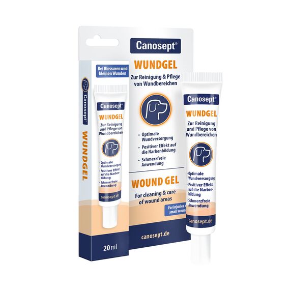 Canosept Wundgel für Hunde 20ml - Wundsalbe Hund - Reinigung & Pflege von Wundbereichen beim Hund - Optimale Wundversorgung - Stressfreie Anwendung - Von Tierärzten empfohlen
