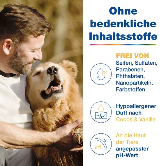 DOUXO S3 PYO Mousse |für Hunde & Katzen |Schaum Pflege gegen Bakterien & Hefepilze | Reinigend & Feuchtigkeitsspendend | Hypoallergener Duft | 150 ml