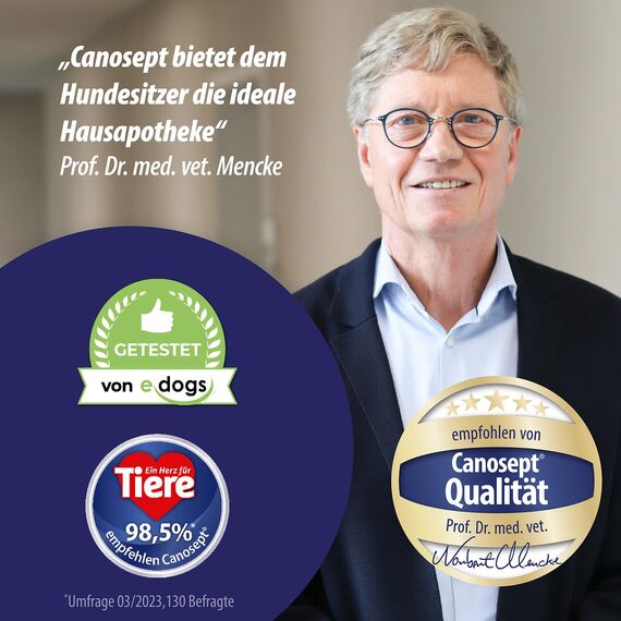 Canosept Sensitiv Ohrenreiniger Hund 75ml - Ohrreiniger für Hunde - Hunde Ohrenreiniger besonders schonend mit Mikrosilber, Panthenol & Hamamelis-Extrakt - Ohrentropfen für empfindliche Hundeohren
