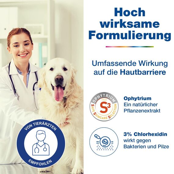 DOUXO S3 PYO Pads |für Hunde & Katzen | Baumwoll-Pads | Pflege gegen Bakterien & Hefepilze | Feuchtigkeitsspendend Reinigungspads | Hypoallergener Duft | 30 Stück