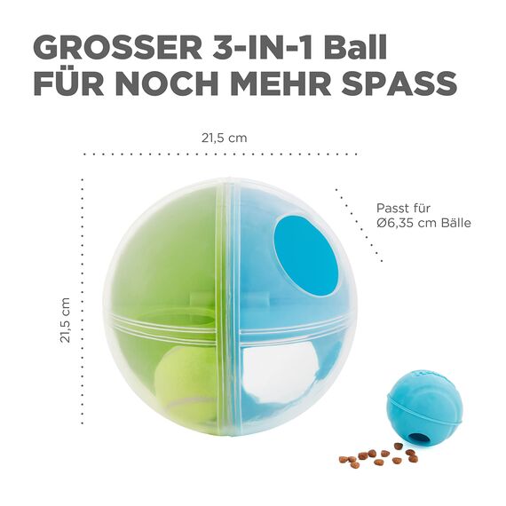 Outward Hound Nina Ottosson A-Maze Ball - Interaktives Intelligenzspielzeug - Spielball für Hunde mit Leckerli-Labyrinth