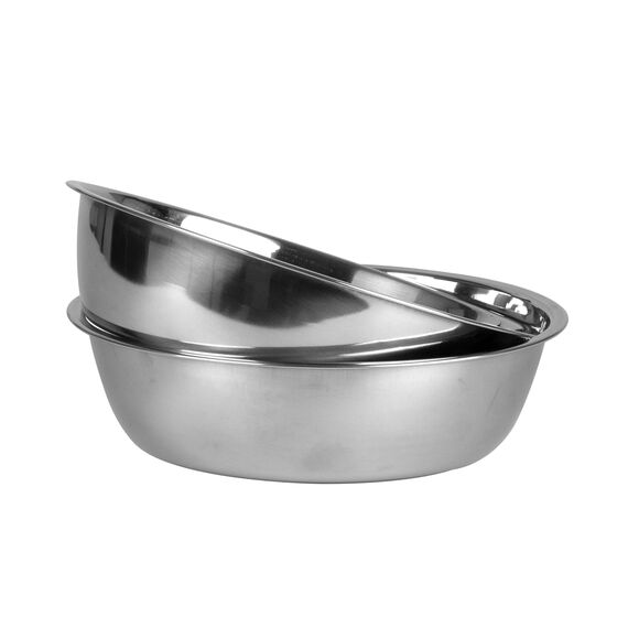 LAUBLUST Zusatzschalen für Futterstation Größe XL - 2er Set, Fressnäpfe Edelstahl | ca. 22 x 5 cm, 2 x 1,4l