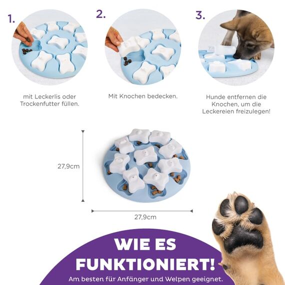 Outward Hound Nina Ottosson Hundespielzeug Intelligenz - Stufe 1 Anfänger - Leckerli-Spender, Beschäftigung & Intelligenzspielzeug für Hunde & Welpen, bei Langeweile & mentaler Stimulation