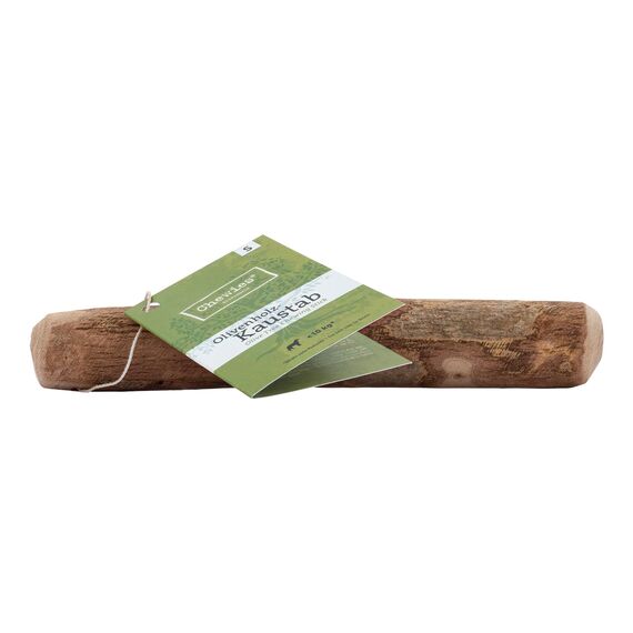 Chewies Kau-Knochen Hunde-Spielzeug aus Olivenholz, 100% natürliches Hundezubehör, Kauspielzeug Hund bis 10kg Größe S