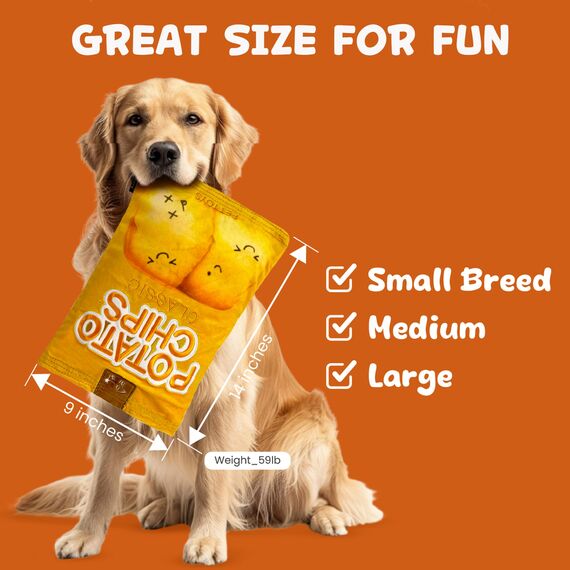 YEPPUPPY Schnüffel Puzzle Spielzeug für Hunde – Hundebereicherung, mentale Stimulation mit quietschend Sound für natürliche Nahrungssuche (Potato)- Hundespielzeug für kleine, mittlere, große Hunde