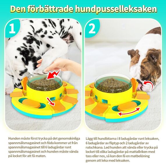 CAROZEN Hundespielzeug Intelligenz, Interaktives für Kleine, mittlere und große Hunde zum Trainieren des Spaßes beim Füttern, Hundeintelligenz verbessern