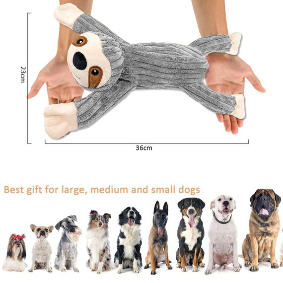 Hundespielzeug, Intelligenz Welpenspielzeug Interaktives Plüsch Kuscheltier Hunde Spielzeug für Welpen Kleine Mittlere Große Hunde Kuscheltier mit Seil
