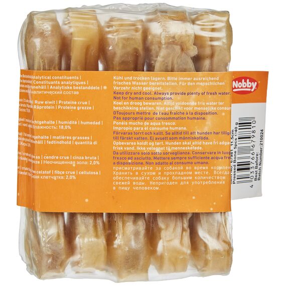 Nobby Kauknochen gepresst, 1 Packung (5 x 40 g), 11,5 cm