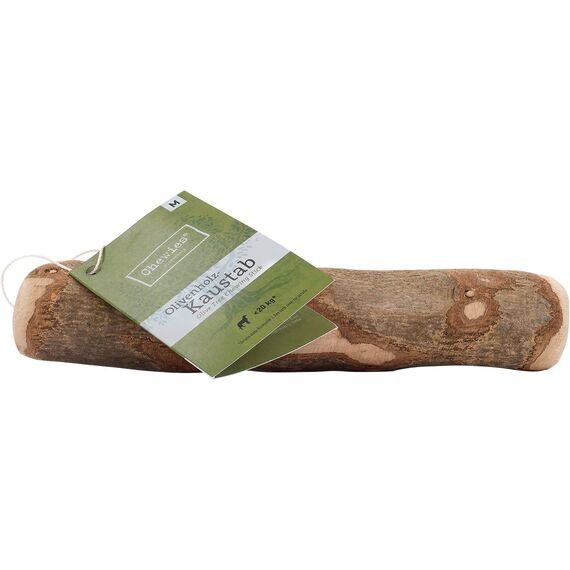 Chewies Kauknochen Hunde-Spielzeug aus Olivenholz für Hunde - 100 % natürliches Hundezubehör risikoarm & langlebig - Größe M: Für Hunde bis 20 kg Körpergewicht