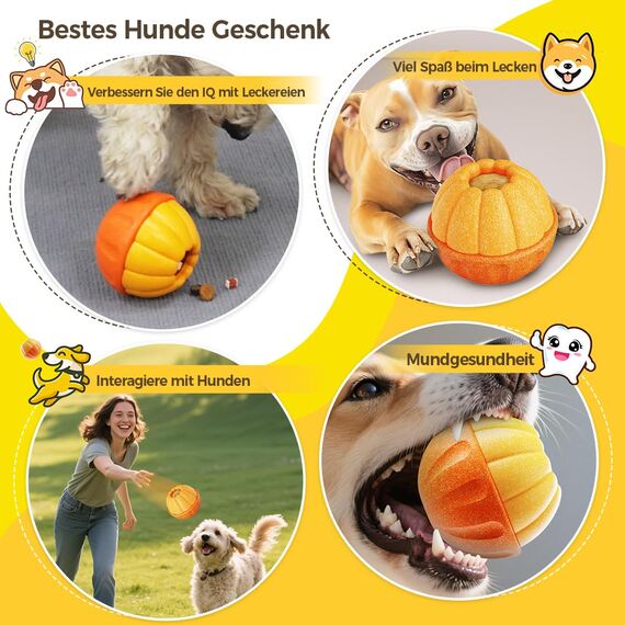 CAROZEN Gefriersicheres Kauspielzeug für Hunde, Mentale Stimulation Kauspender für kleine/mittelgroße/große Hunde, interaktives Anreicherungsspielzeug für geistige Stimulation, langsamer Feeder mit