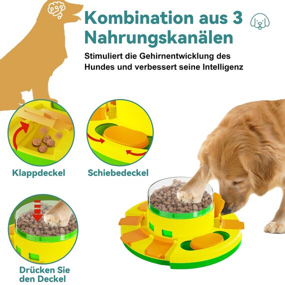Dufuso Hundespielzeug Intelligenz, Hunde intelligenzspielzeug für Hunde Große/mittlere/Kleine Hunde Spielzeug intelligent-Stufe 2 (mittel)