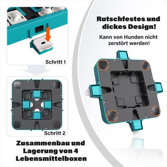 Dufuso Hundespielzeug Intelligenz, Intelligenzspielzeug für Hunde Große/mittlere/Kleine Hunde Spielzeug intelligent Hund intelligenzspielzeug-Stufe 3 -Blau und Weiß