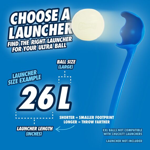 Chuckit – Max Glow Ball Large – Phosphoreszierender Ball für Hunde – Gummiball – weich im Mund – verstärkt die Komplizenschaft – Größe Large – Durchmesser 7,5 cm