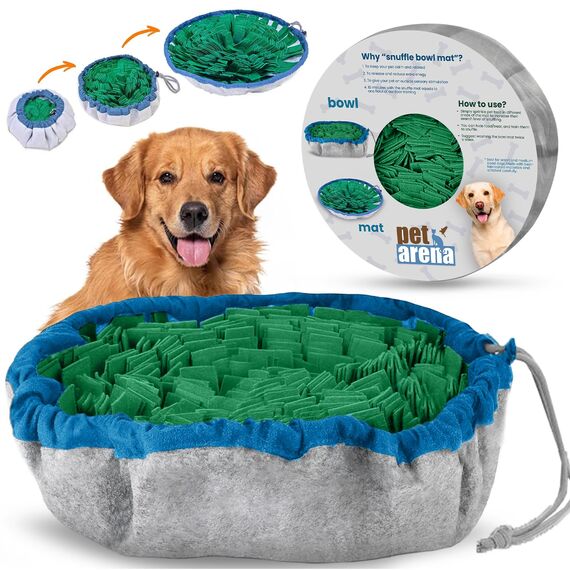 PET ARENA Schnüffelteppich Hund - Schnüffelmatte zur Förderung Beste Materialien - extrem widerstandsfähiges Intelligenzspielzeug für Hunde - größenverstellbar und waschbar