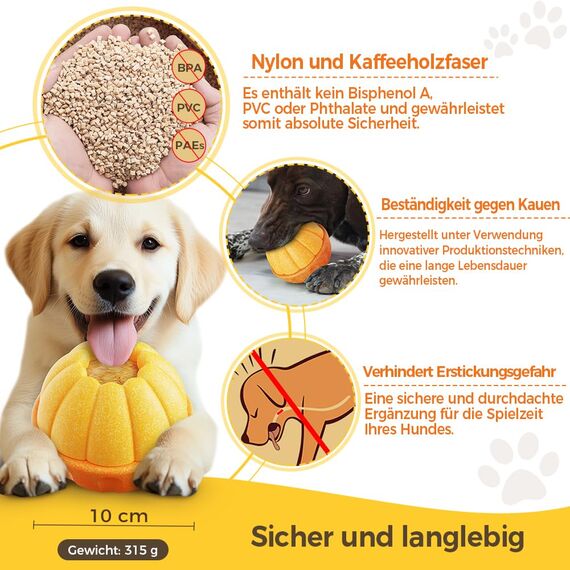 CAROZEN Gefriersicheres Kauspielzeug für Hunde, Mentale Stimulation Kauspender für kleine/mittelgroße/große Hunde, interaktives Anreicherungsspielzeug für geistige Stimulation, langsamer Feeder mit
