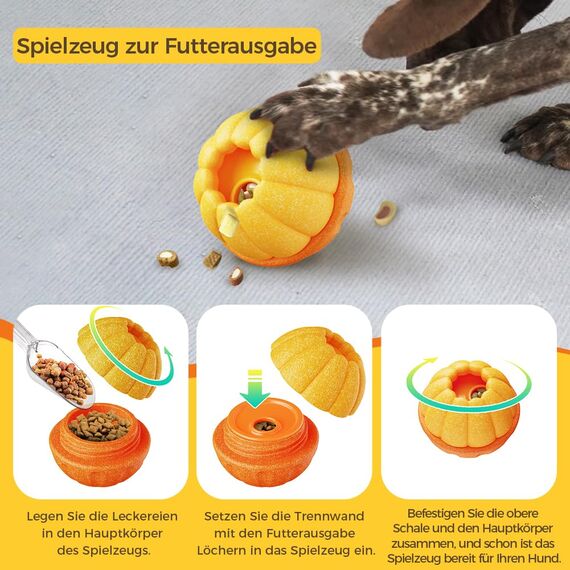 CAROZEN Gefriersicheres Kauspielzeug für Hunde, Mentale Stimulation Kauspender für kleine/mittelgroße/große Hunde, interaktives Anreicherungsspielzeug für geistige Stimulation, langsamer Feeder mit