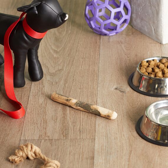 Chewies Kauknochen Hunde-Spielzeug aus Olivenholz für Hunde - 100 % natürliches Hundezubehör risikoarm & langlebig - Größe XS: Für Hunde bis 5 kg Körpergewicht