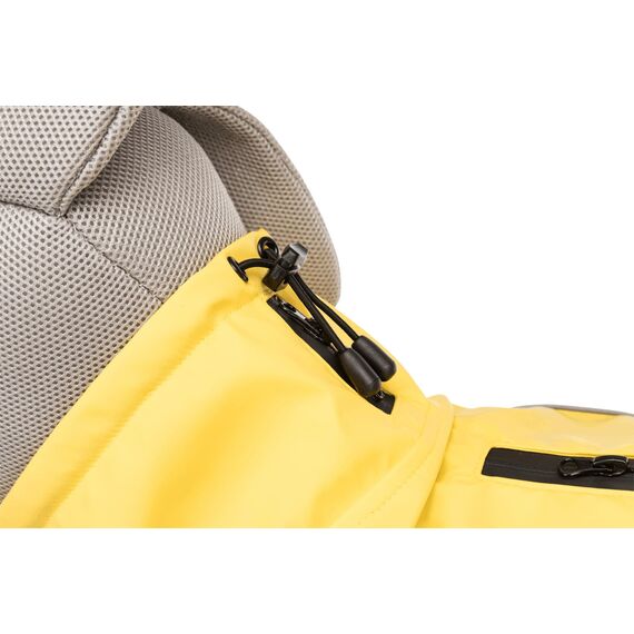 TRIXIE Regenmantel Vimy für Hunde gelb S - Bauchumfang: 40 - 61 cm – Hunde-Regenjacke mit reflektierenden Elementen für mehr Sichtbarkeit im Dunkeln – bequem & verstellbar - 67973