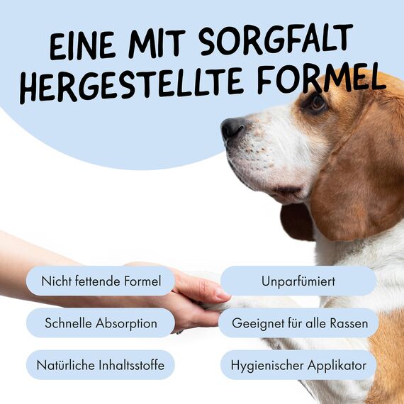 Belly® Pfotenbalsam Hund -50ml- Pfotenpflege für Hunde im Winter - Pfotenbalsam für Hunde bei Schnee, EIS & Streusalz - Hundepfoten Balsam - Pfotenpflege Hund