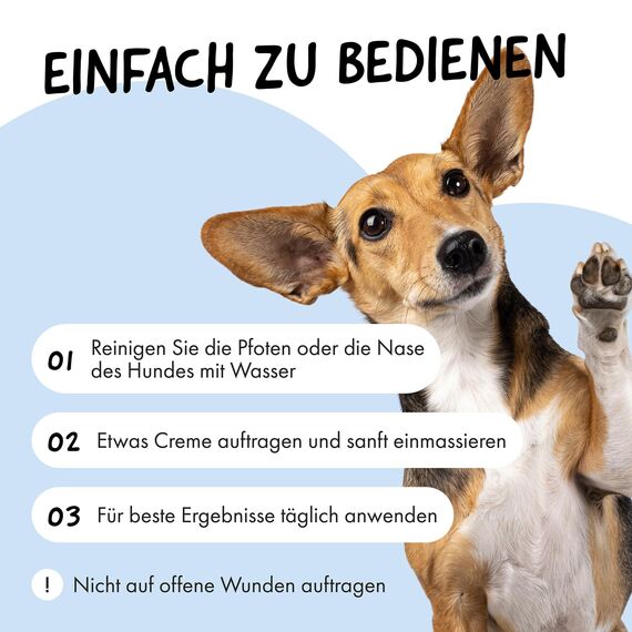 Belly® Pfotenbalsam Hund -50ml- Pfotenpflege für Hunde im Winter - Pfotenbalsam für Hunde bei Schnee, EIS & Streusalz - Hundepfoten Balsam - Pfotenpflege Hund