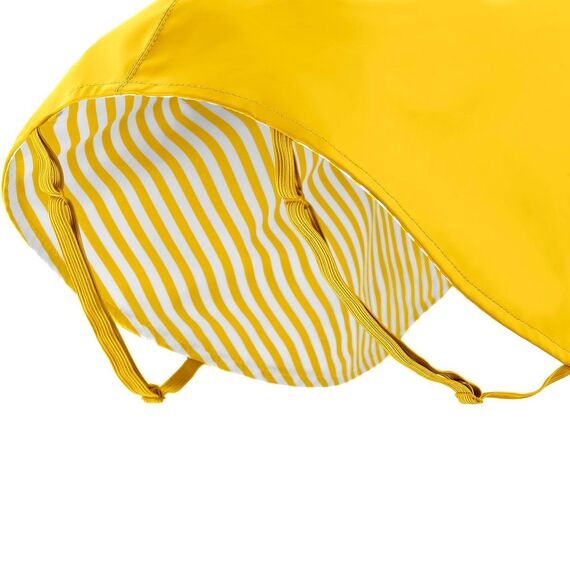 Hunter Hunde-Regenmantel Milford, Farbe: gelb, ergonomische Passform für optimalen Schutz, individuell verstellbar, Reißverschluss für Geschirrträger, pflegeleicht & waschbar bei 30 °C, Größe: 55