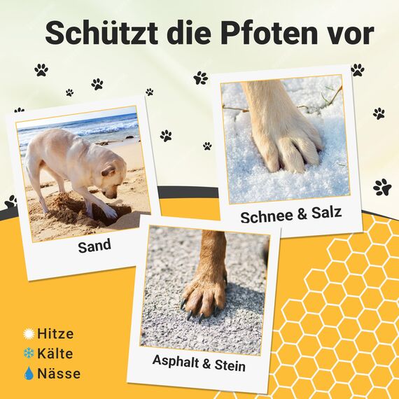 Animal Vita® Pfotenbalsam 100ml für Hunde und Katzen [mit Bienenwachs] 100% natürliche Inhaltsstoffe - Pflegt rissige und spröde Pfoten - Natürliche Pfotenpflege - Nasenbalsam ohne Parfüm