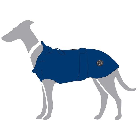 Hunter Hunde-Regenmantel Milford, Farbe: Taupe, ergonomische Passform für optimalen Schutz, individuell verstellbar, Reißverschluss für Geschirrträger, pflegeleicht & waschbar bei 30 °C, Größe: 60