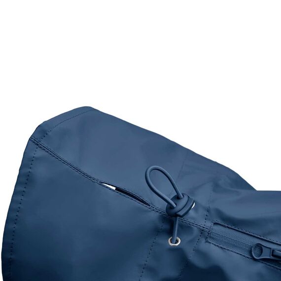 Hunter Hunde-Regenmantel Milford, Farbe: Taupe, ergonomische Passform für optimalen Schutz, individuell verstellbar, Reißverschluss für Geschirrträger, pflegeleicht & waschbar bei 30 °C, Größe: 60
