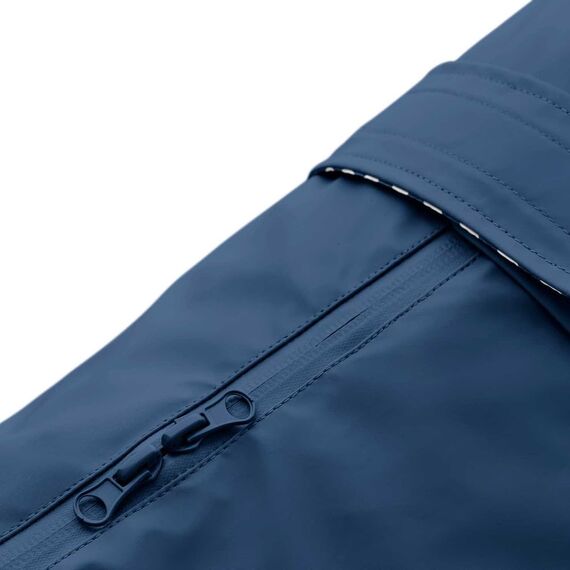 Hunter Hunde-Regenmantel Milford, Farbe: Taupe, ergonomische Passform für optimalen Schutz, individuell verstellbar, Reißverschluss für Geschirrträger, pflegeleicht & waschbar bei 30 °C, Größe: 60