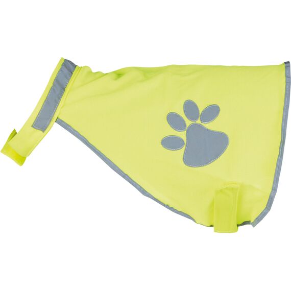 TRIXIE Warnweste für Hunde XS neongelb – Sicherheitsweste mit reflektierenden Elementen für mehr Sicherheit im Dunkeln – verstellbar & pflegeleicht mit Klettverschluss - 30080