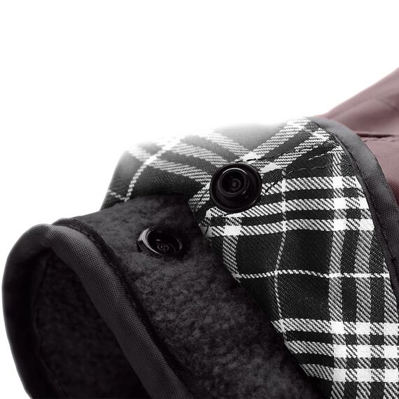 Hunter Hundemantel Uppsala, Farbe: Altrosa, 2in1 Design mit herausknüpfbarem Innenfutter, wasserabweisend, reflektierende Paspeln, geschlossene Bauchseite, optimaler Sitz, Größe: 27,5