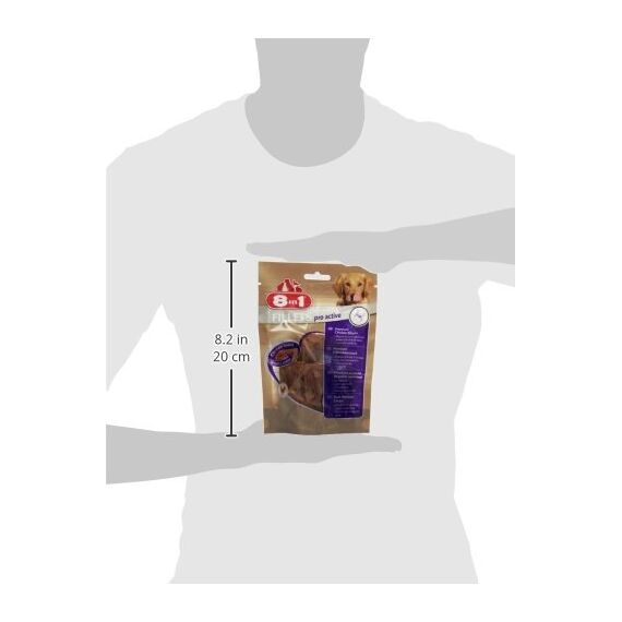 8in1 Fillets Pro Active Hunde-Snack mit Hähnchen, funktionale Leckerlis für Hunde, unterstützt die Mobilität, 80 g Beutel (Packung mit 2)