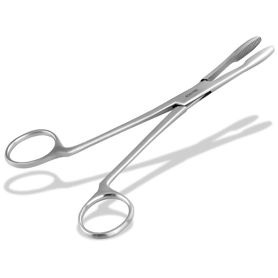 InstrumenteNrw Zupfzange für Hundeohren Haarzange Hunde Haarzupfzange Tierhaar-Entferner Edelstahl Rostfrei mit Innenzahnung ohne Sperre in Profi-Qualität (16 cm)