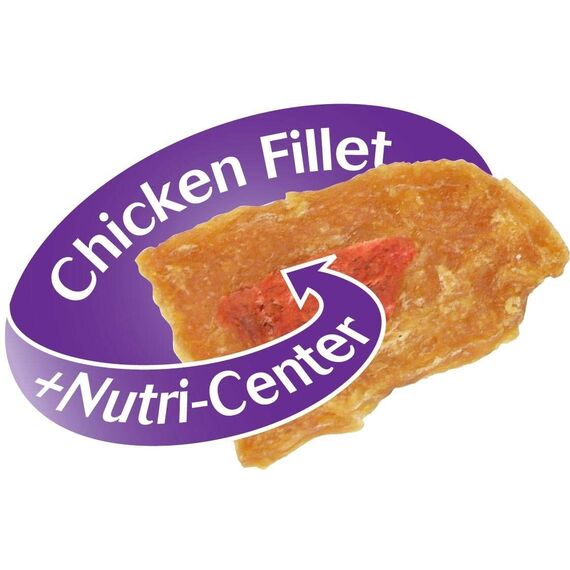 8in1 Fillets Pro Active Hunde-Snack mit Hähnchen, funktionale Leckerlis für Hunde, unterstützt die Mobilität, 80 g Beutel