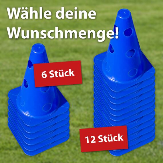 LionSports praktisches Steckhürdenset für Fußball, Hundesport, Pferdesport – Ideales Trainingszubehör, Fußballtraining, Pferd und Hunde - Profi Pylonen Set mit Hürden - Hindernisse Kegel