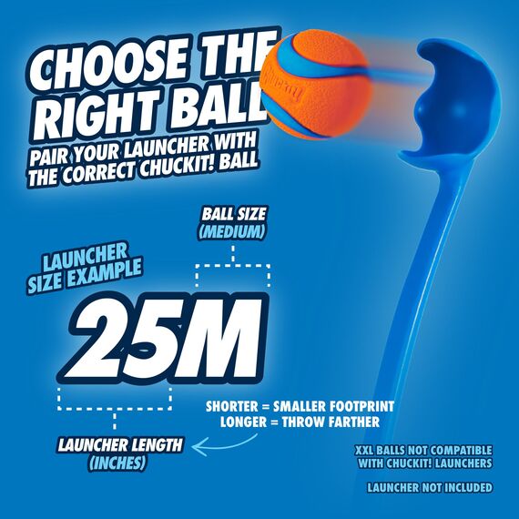 Chuckit! CH31318 Pro Max Glow Launcher 25M inkl. Max Glow Ball