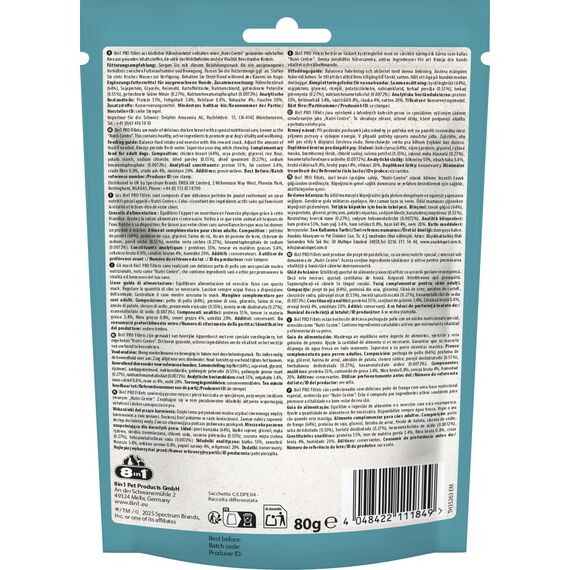 8in1 Fillets Pro Dental Hunde-Snack mit Hähnchen, funktionale Leckerlis für Hunde, unterstützt einen frischen Atem, 80 g Beutel
