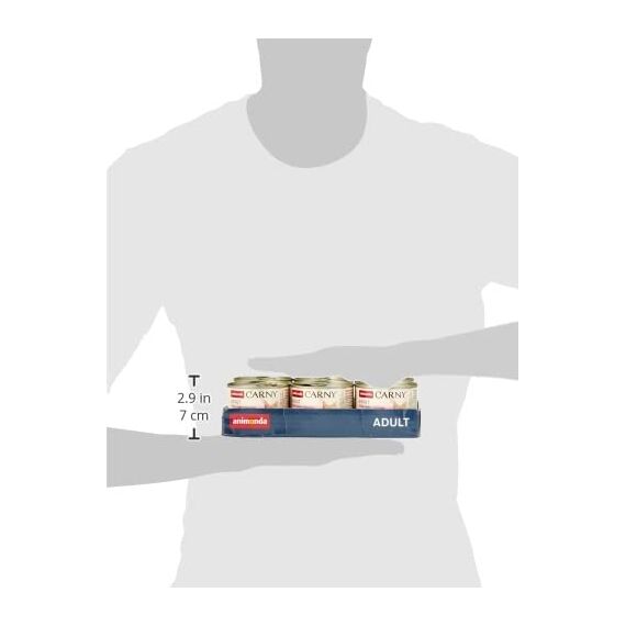 animonda Carny Katzen Nassfutter Pute + Huhn + Shrimps (6 x 200g), getreidefreies Katzen Nassfutter ohne Zucker, mit frischen fleischigen Zutaten