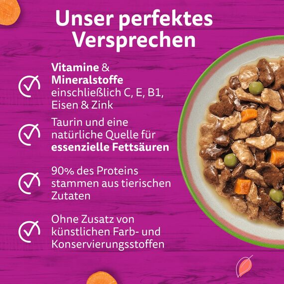 WHISKAS TASTY MIX Nassfutter in Sauce für Katzen 40 x 85g Chef’s Choice