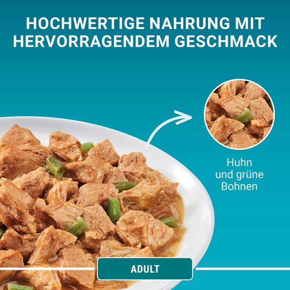 PURINA ONE Adult Katzenfutter nass, Sorten-Mix, 40er Pack (40 x 85g)