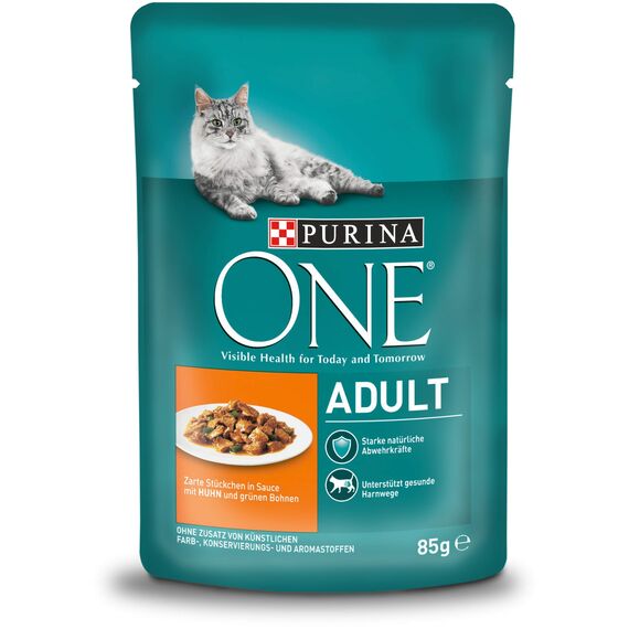 PURINA ONE Adult mit Huhn & grünen Bohnen